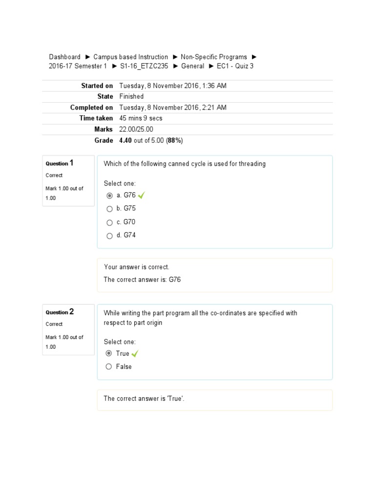 EC1 Manufacturing ProcessesQuiz 3 PDF Welding Construction