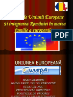 Simbolurile Uniunii Europene Și Integrarea României În Marea Familie A Europenilor