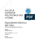 10 Informe de Fisica C Equivalente Electrico Del Calor