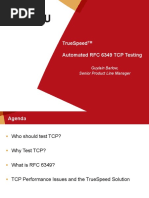 JDSU TrueSpeed Automated RFC-6349 TCP Testing