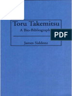Toru Takemitsu - A Bio-Biblography (James Siddons)