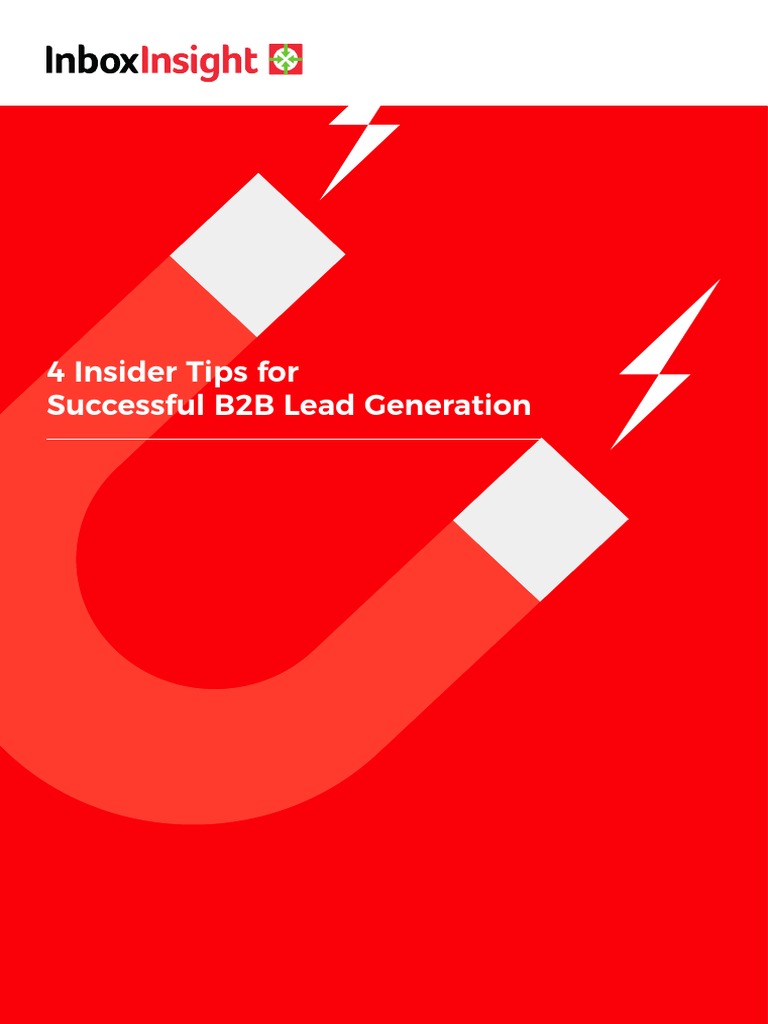 B2B Lead Generation: 4 Essential Tips | PDF | Customer Relationship ...