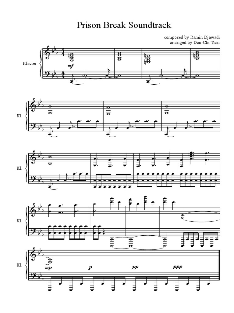 Prison Break Soundtrack PDF