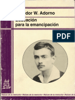 Educación para La Emancipación - Adorno