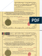 Certificaten Cacica Familie