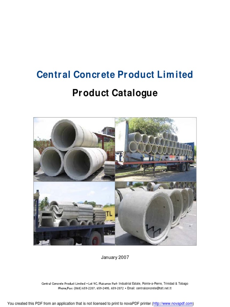 CC PL Product Catalogue | PDF | Pipe (Fluid Conveyance) | Concrete