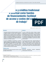 Microcredito y Credito Tradicional