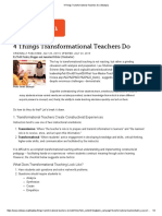 4 Things Transformational Teachers Do - Edutopia