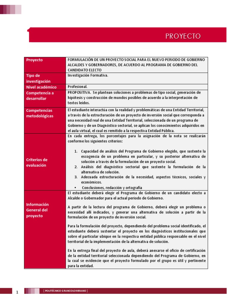 Proyecto Social para Nuevo Gobierno | PDF | Presupuesto | Economias