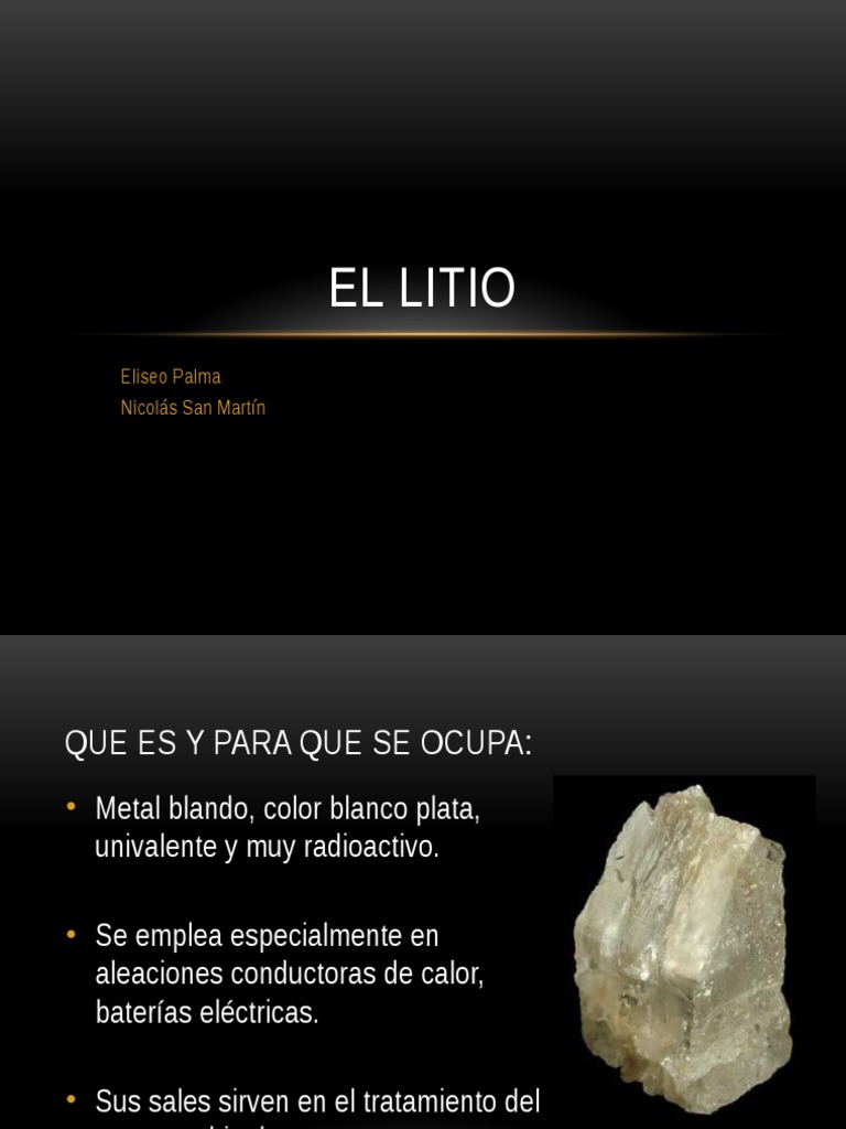 Importancia del Litio en Chile y Tesla | PDF | Litio | Cobre