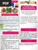 Panfleto - Alimentação complentar