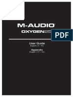M-AUDIO Oxygen25 - Instruction Manual