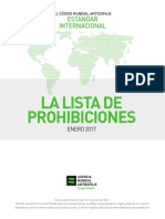 Lista Prohibida Sustancias Dopantes 2017 Wada