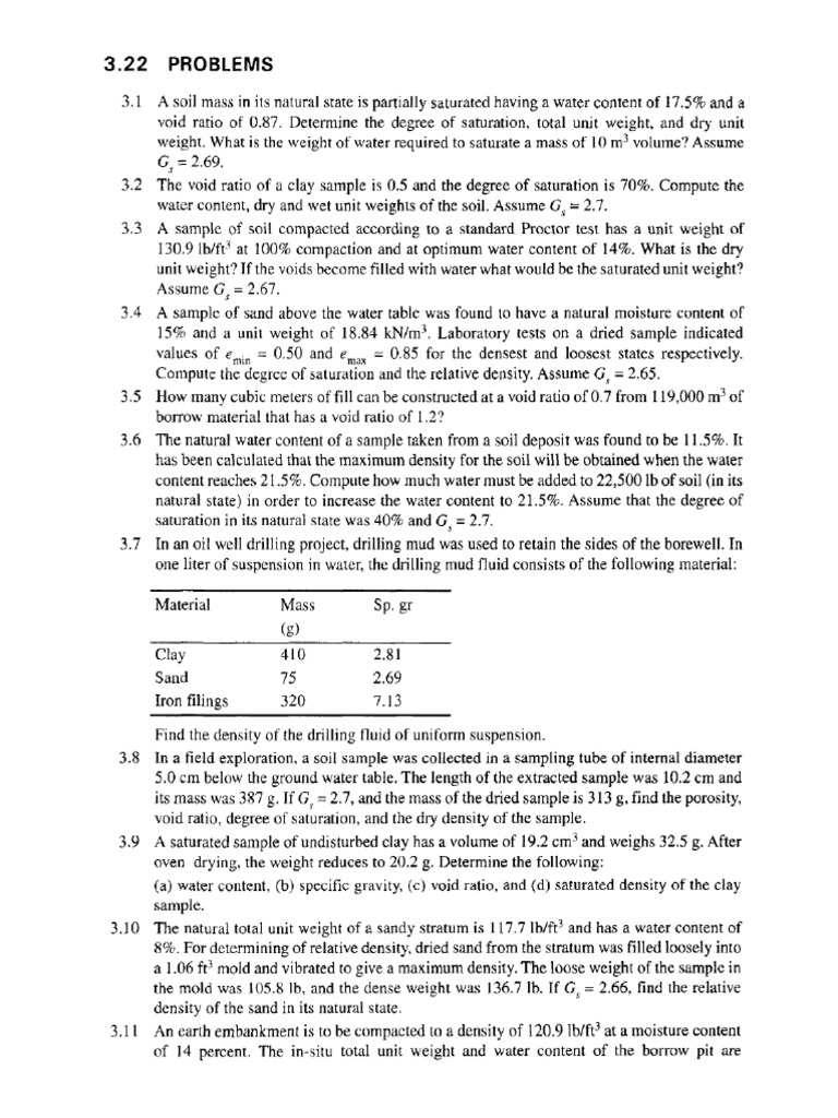 Soil Properties Questions | PDF