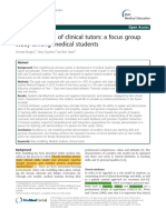 Role Modelling of Clinical Tutors (3)