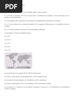 Questões de Geografia