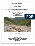 Geo-Sedimentation Investigation of Vishnugad-Pipalkoti Hydro-Power Project