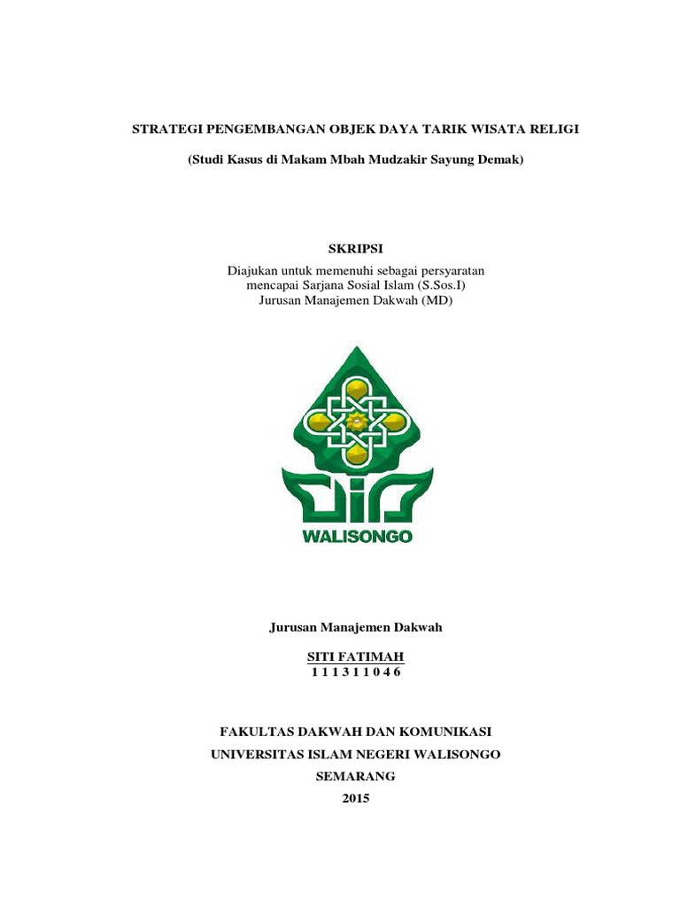 Contoh Judul Skripsi Manajemen Dakwah Uin Walisongo Semarang - Ide Judul Skripsi