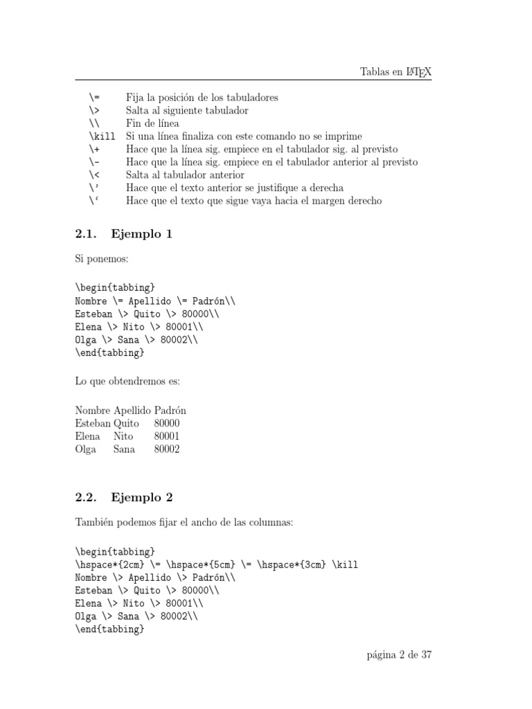 Tablas Latex PDF Modelo de color Rgb Diseño gráfico
