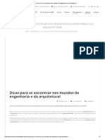 Dicas para Se Encontrar Nos Mundos Da Engenharia e Da Arquitetura!