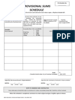 RER Contract Provisional Sums