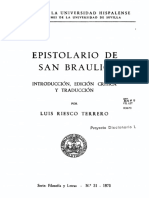 Braulio de Zaragoza Epistolario (Riesco)