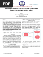 Subscription based control system to automate management of events for robots