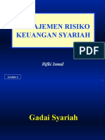 Manajemen Risiko Keuangan Syariah: Rifki Ismal