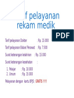 Tarif Pelayanan Dokter