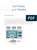 SAP ABAP Online Training in Mumbai