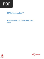 NonLinear MSCnastran2017