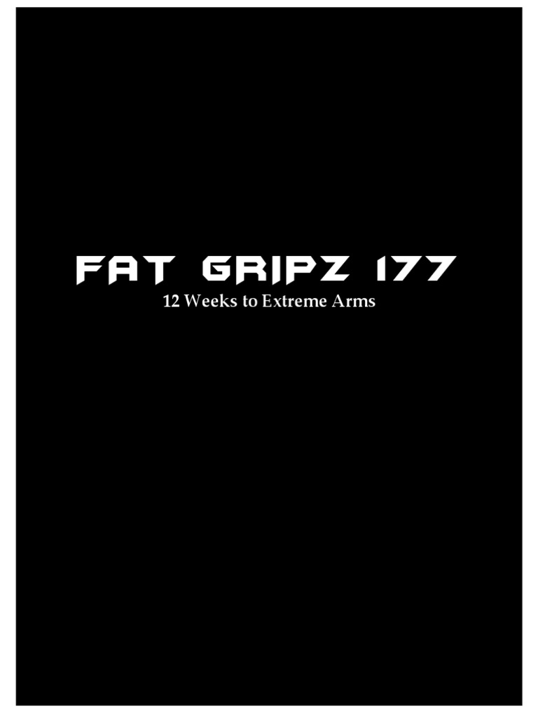Fat Gripz 177 Bench Pdf Physical Exercise Sports