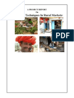 Study On Specific Market Research Tools and Techniques in Rural Markets