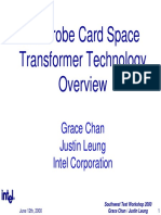 C4 Probe Card Space Transformer Technology