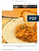 Risotto de Setas y Parmesano - Nutricion y Cocina