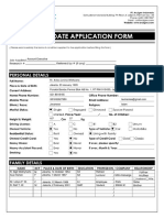 Candidate Application Form New PDF