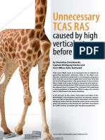 Unnecessary Tcas Ras Caused by High Vertical Rates Before Level Off