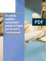 Chapitre 01 - Les Activités Nucléaires Rayonnements Ionisants Et Risques Pour La Santé Et L'environnement