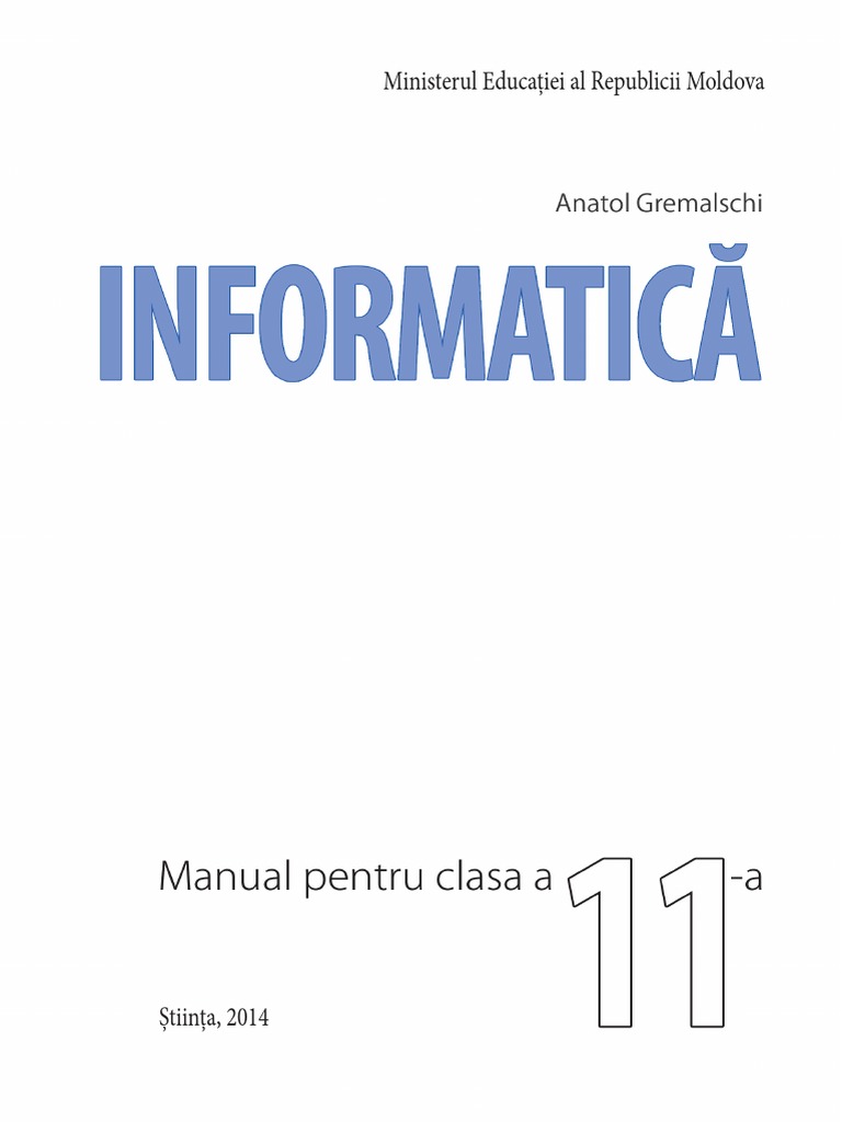 XI - Informatica (In Limba Romana) PDF | PDF