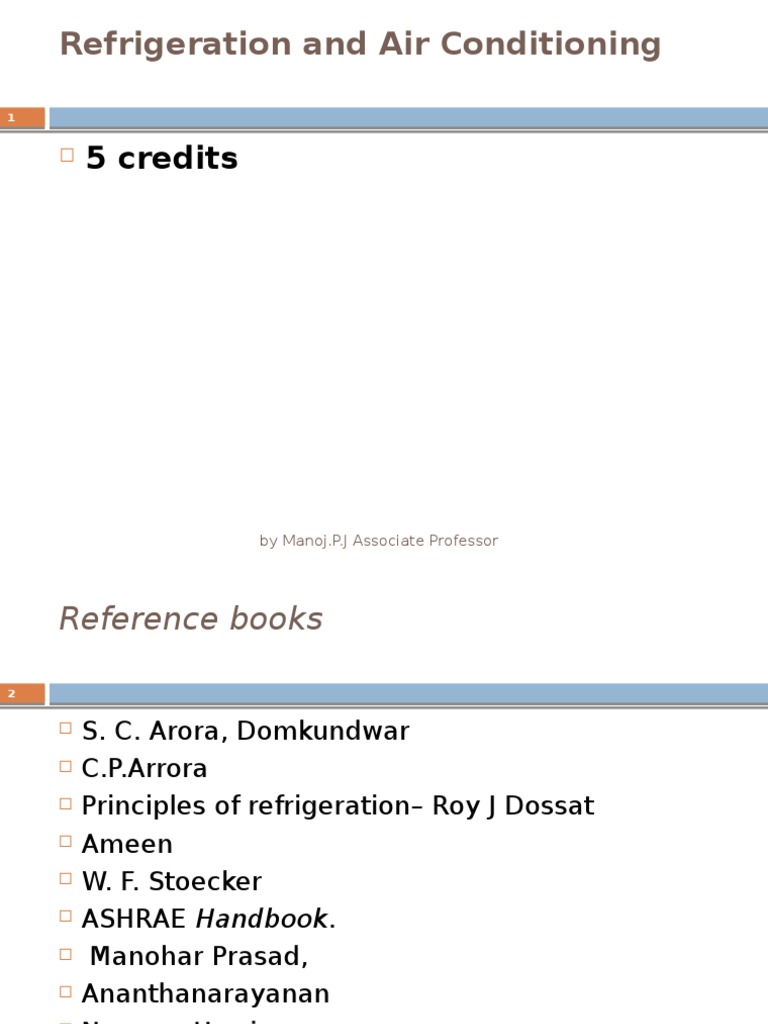 1 1 Refrigeration Pdf Refrigeration Gas Compressor