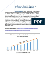 Global Automotive Cameras Market Global Scenario, Market Size, Outlook, Trend and Forecast, 2015 - 2024