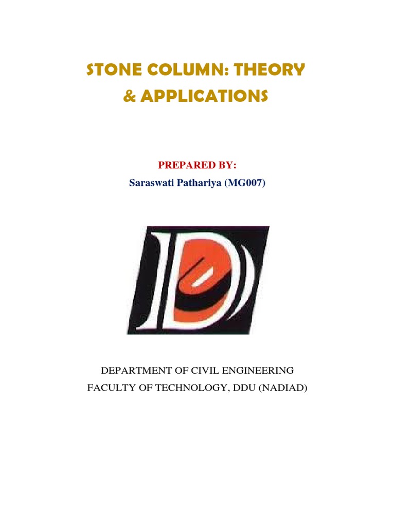Stone Column Techniques in Soil Improvement | PDF | Deep Foundation | Soil