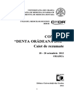 Caiet de Rezumate Denta Oradeana 2012