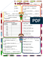  Possessive Adjectives