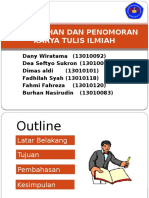 Perwajahan Dan Penomoran Karya Tulis Ilmiah