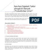 Faktor Yang Mempengaruhi Jumlah Urine