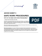 Safe Work Procedures: Safe Business Is Good Business