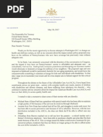 Letter to Senator Pat Toomey