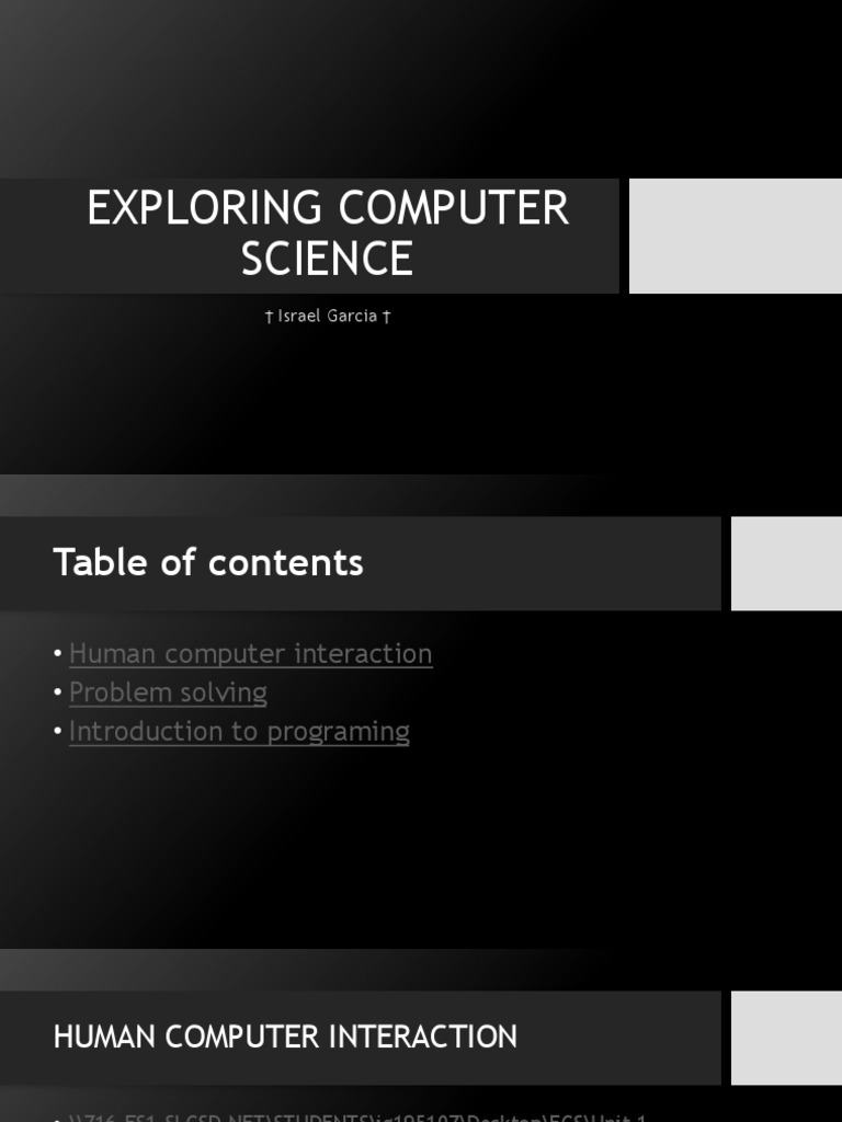 Exploring Computer Science | PDF | Technology & Engineering