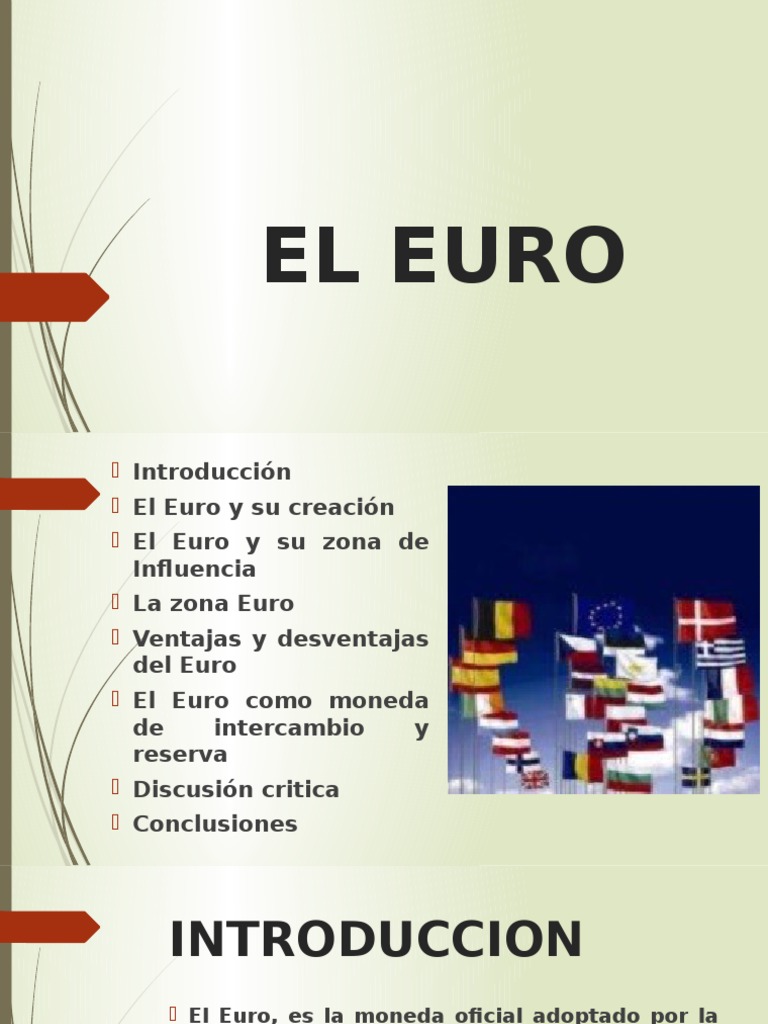 Impacto y Desafíos del Euro en Europa | PDF | Zona euro | Euro